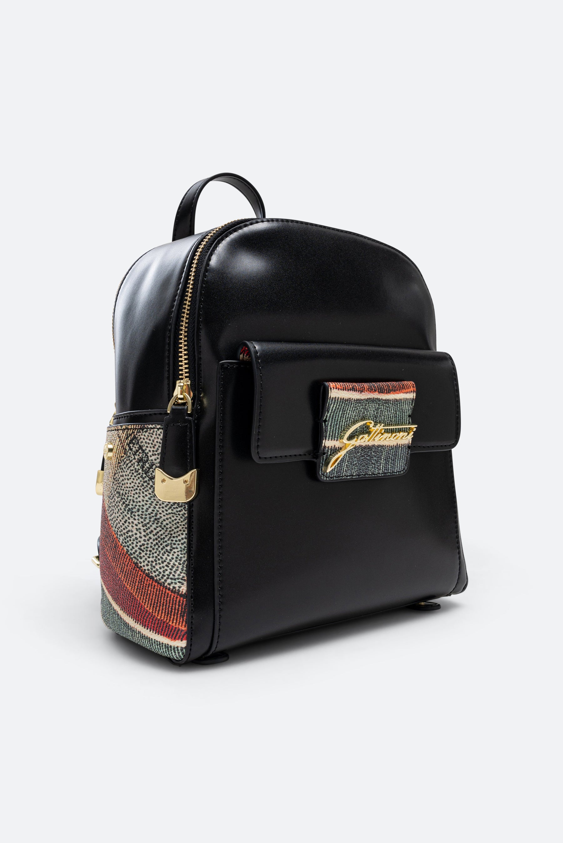 Buckle Brushed Black Backpack