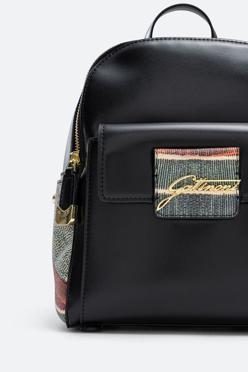 Brushed Buckle Backpack with Planetarium Classic Details