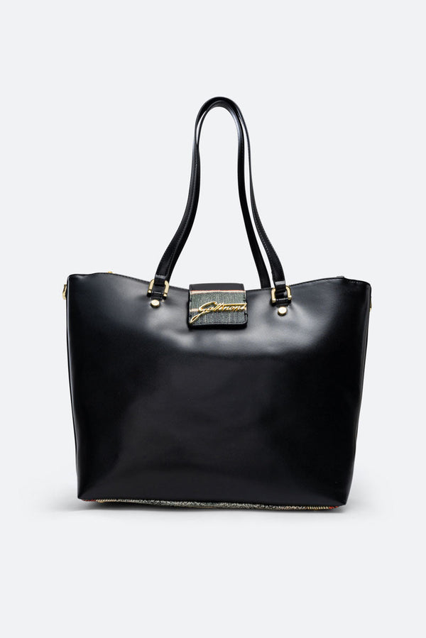 Brushed B. Bag Shopping PU/PVC Classic/Black