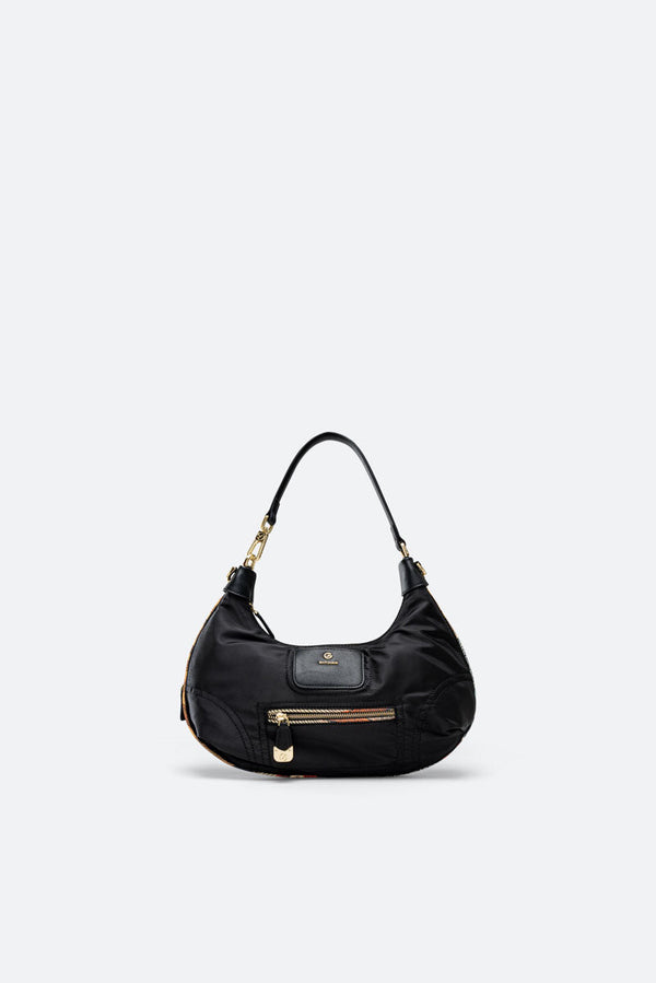 Colorsoul Hobo Bag in Black Nylon