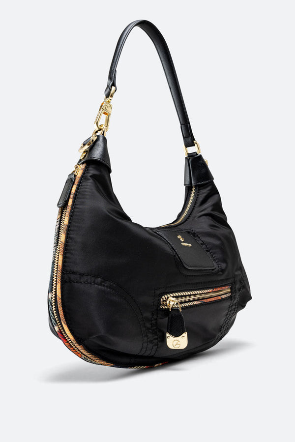 Colorsoul Hobo Bag in Black Nylon