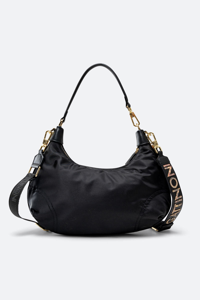 Colorsoul Hobo Bag in Black Nylon