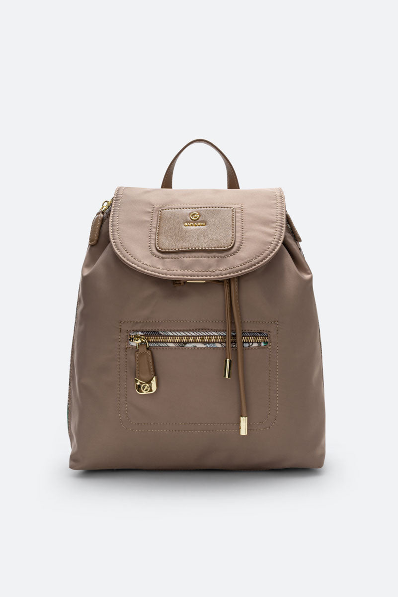 Colorsoul Backpack Polyester/PU Beige/Planet.Watercolor