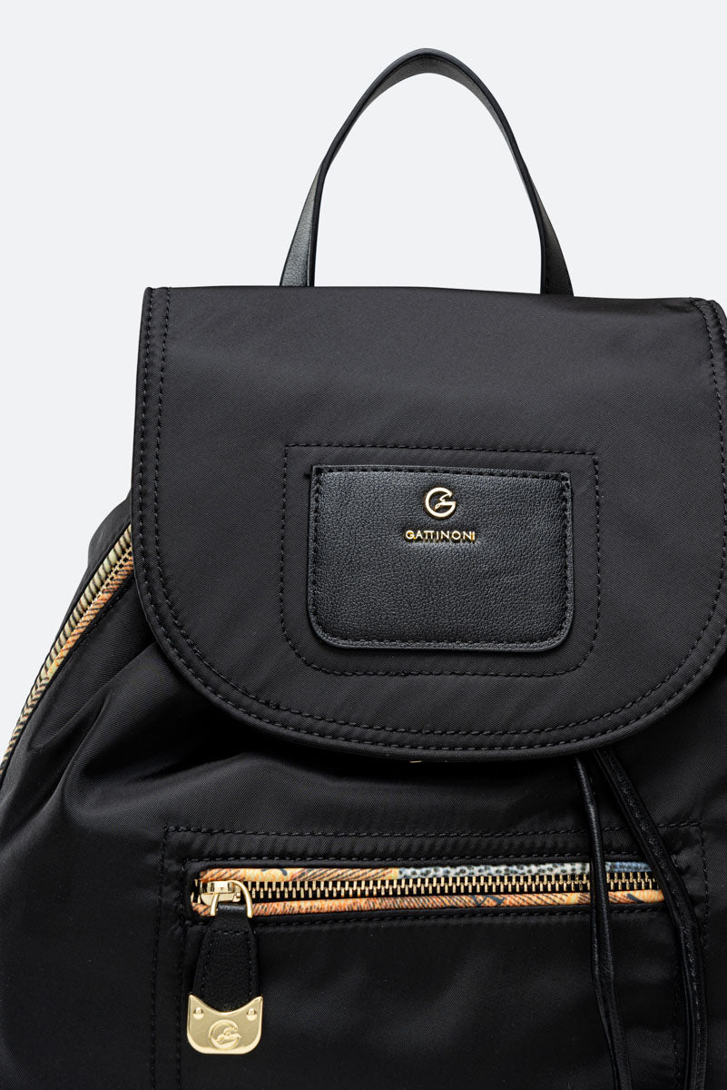 Black Technical Fabric Backpack Planetarium Classic