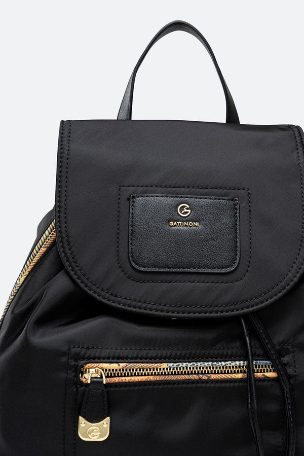Black Technical Fabric Backpack Planetarium Classic