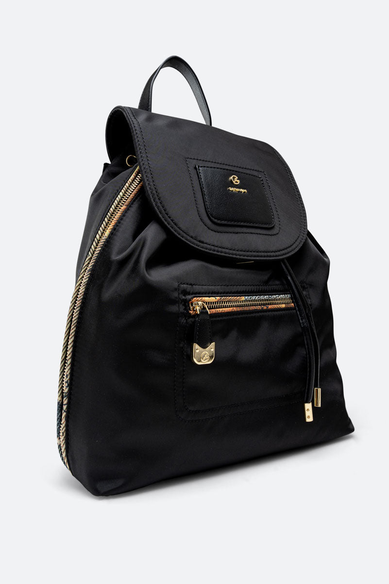 Black Technical Fabric Backpack Planetarium Classic