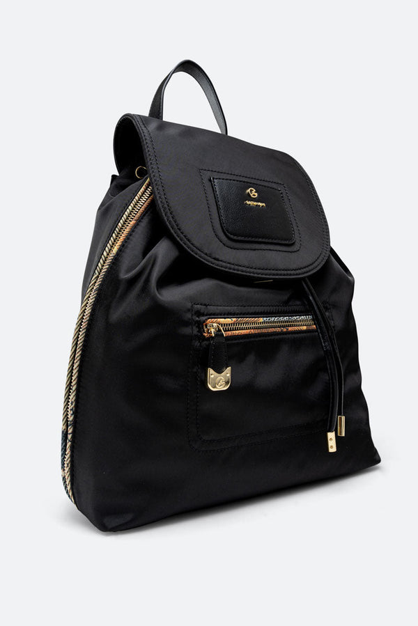 Black Technical Fabric Backpack Planetarium Classic