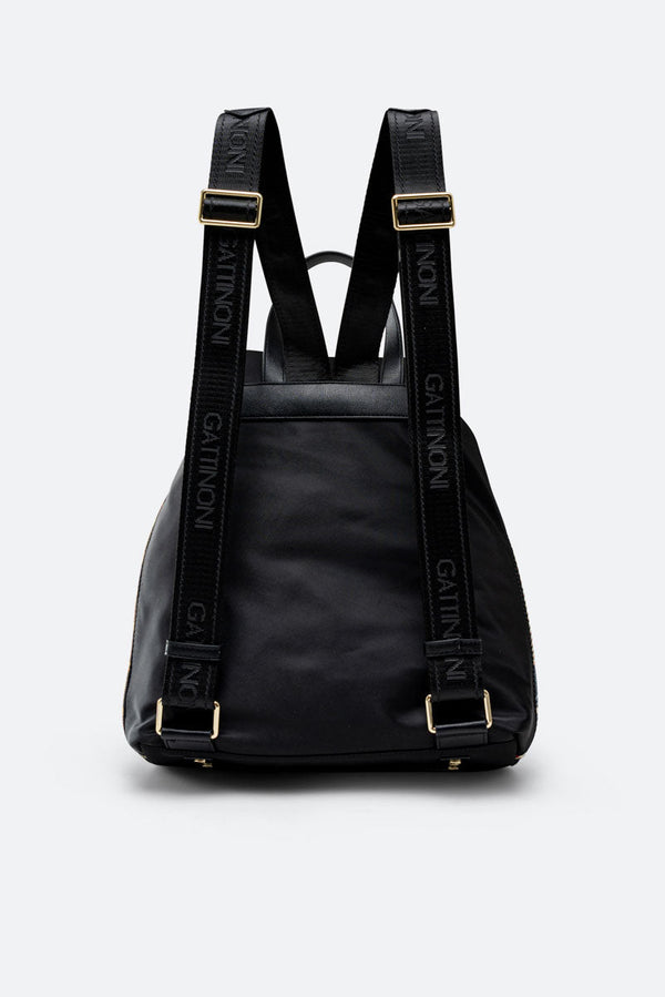 Black Technical Fabric Backpack Planetarium Classic