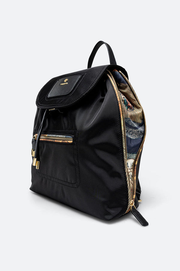 Black Technical Fabric Backpack Planetarium Classic