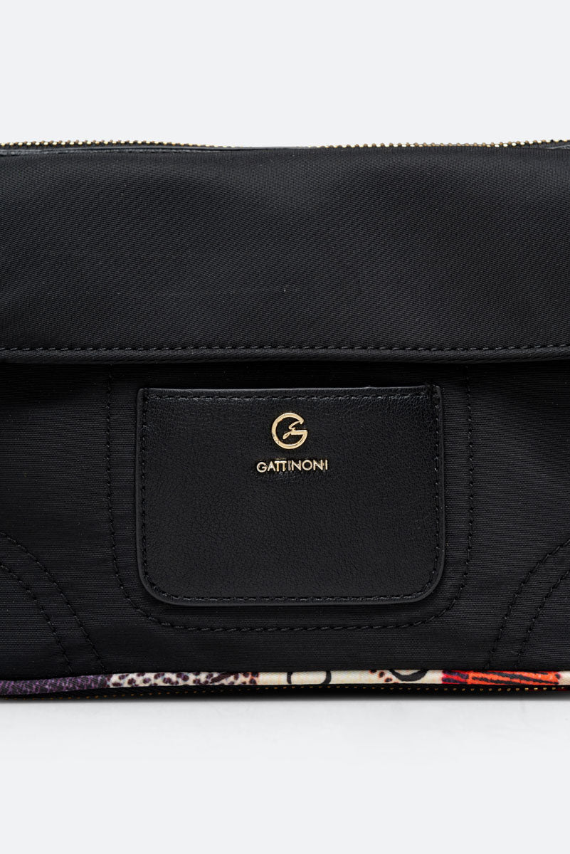 Zwarte nylon colorsoul schouderband