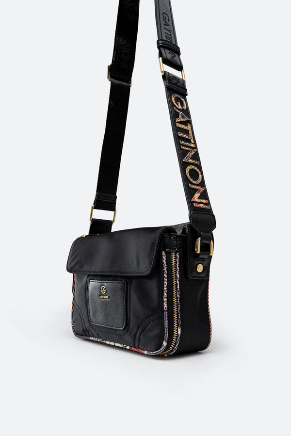 Black nylon colorsoul shoulder strap