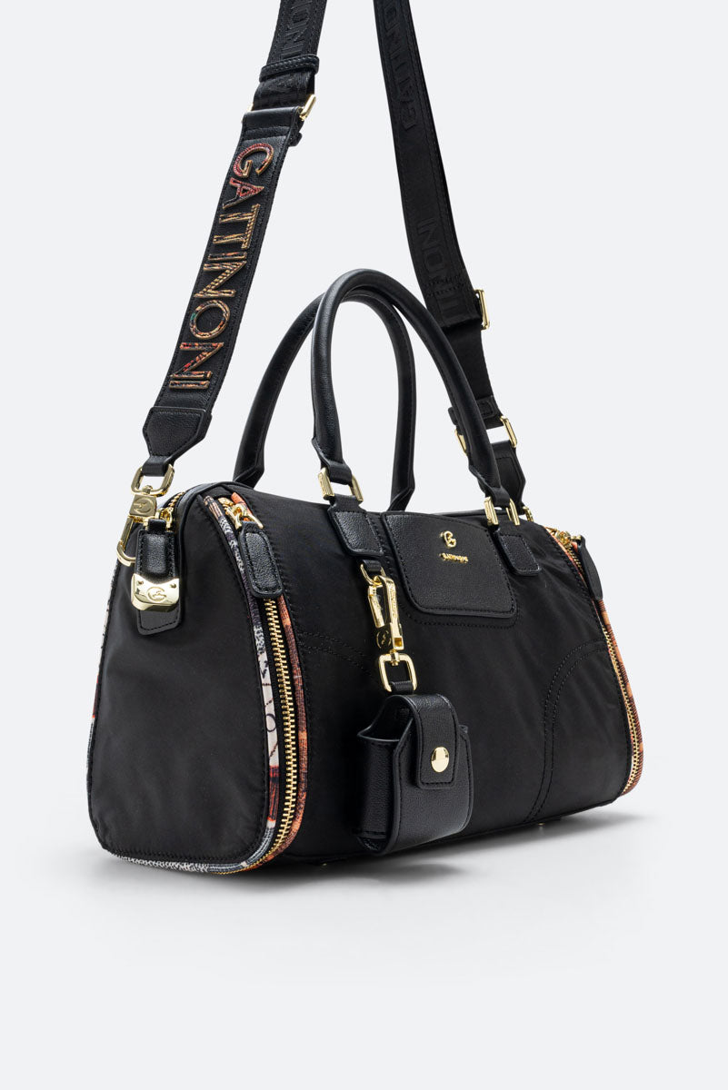 Colorsoul Nylon Tas in Zwart