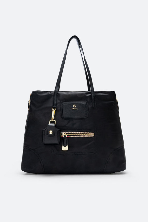 Colorsoul Large Shopping Polyester/PU Black/Classic Planetarium