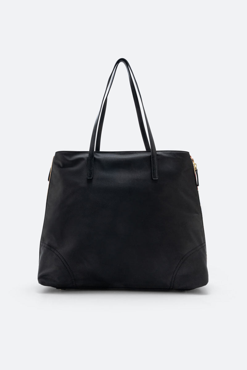 Grote Colorsoul Shoppen Tas in Zwart Nylon