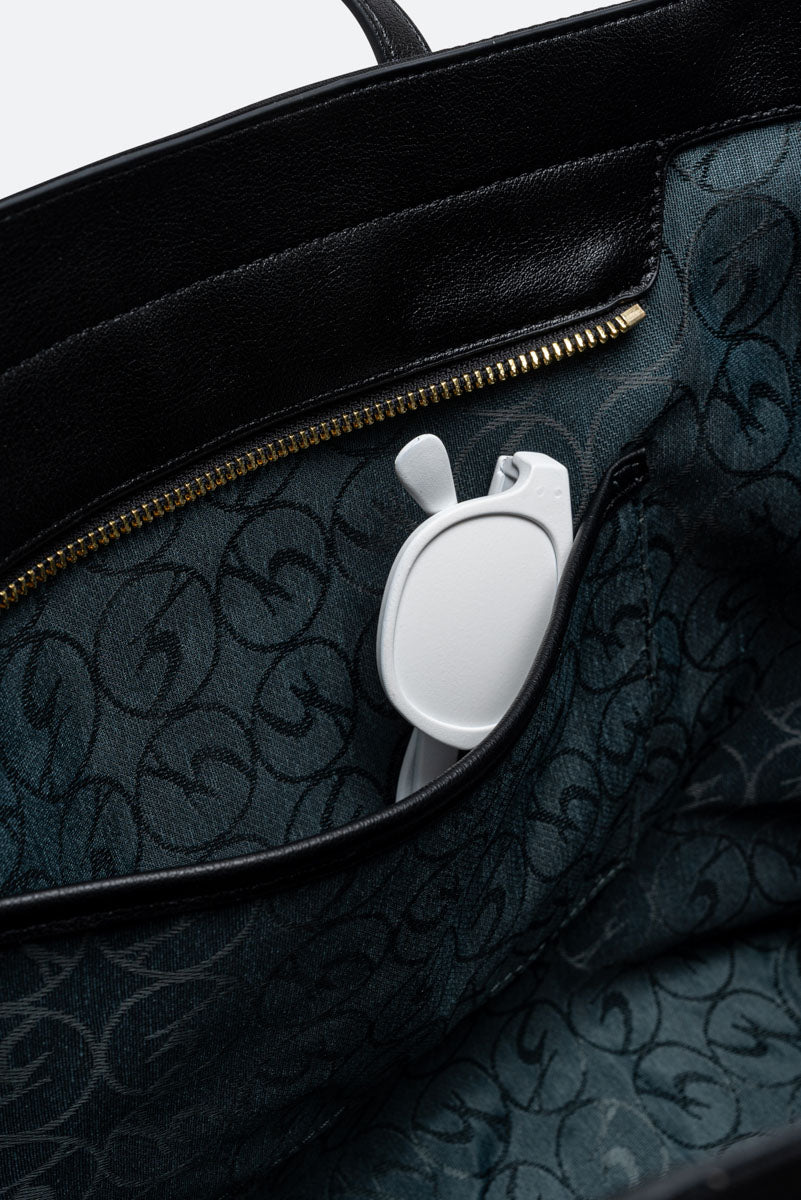 Grote Colorsoul Shoppen Tas in Zwart Nylon