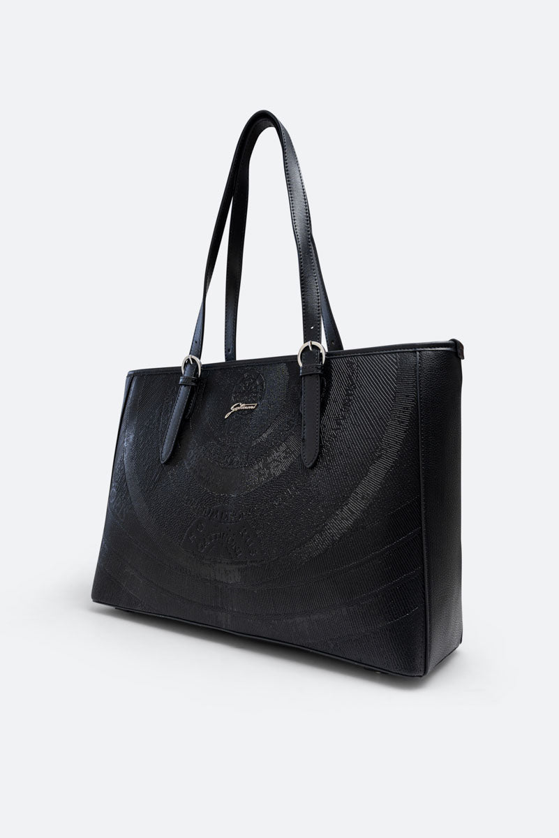 Velká nákupní taška Planetarium černá s gravírováním