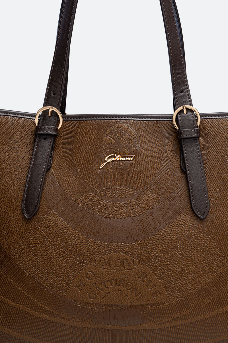 Large Shopping Planetarium Engrave Brown