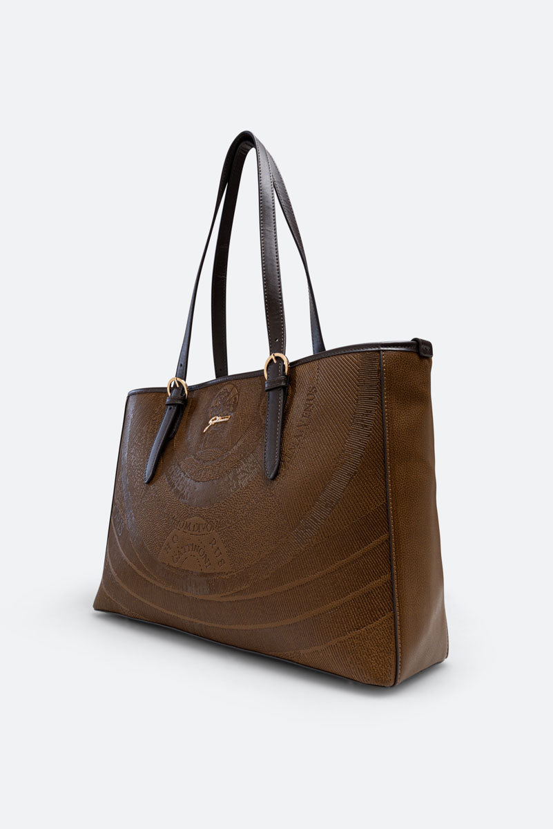 Large Shopping Planetarium Engrave Brown