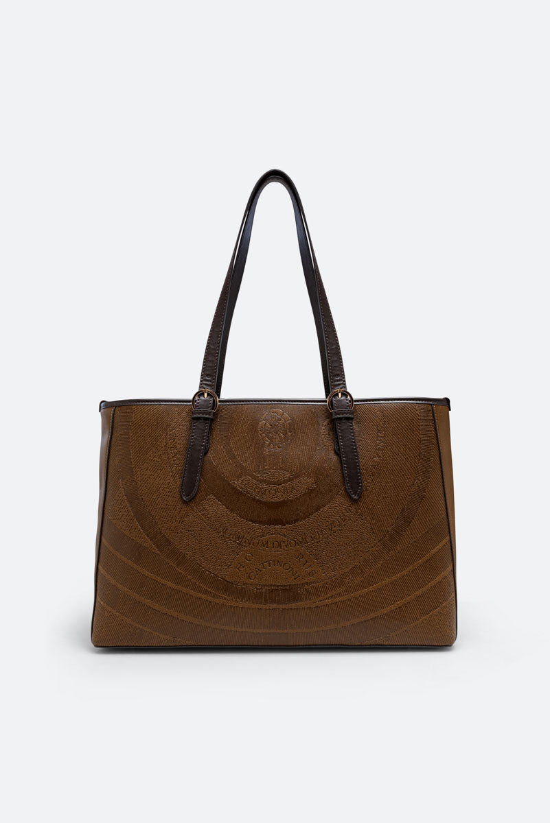 Large Shopping Planetarium Engrave Brown