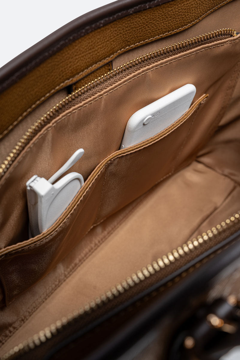 Large Shopping Planetarium Engrave Brown