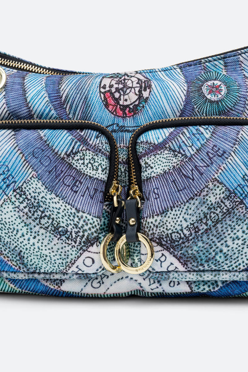 Maya Shoulder Bag Aquamarine-Blue