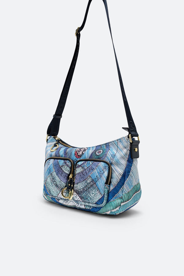 Maya Shoulder Bag Aquamarine-Blue