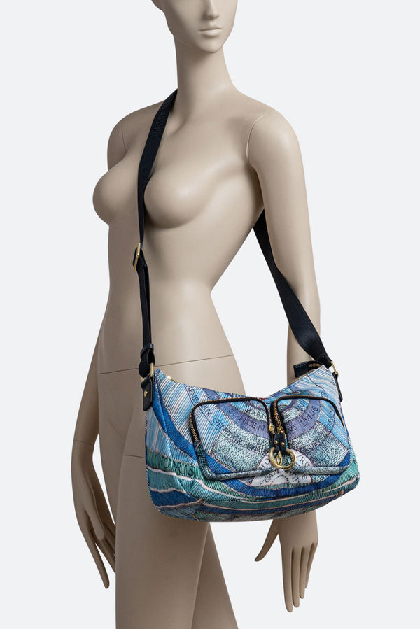 Maya Shoulder Bag Aquamarine-Blue