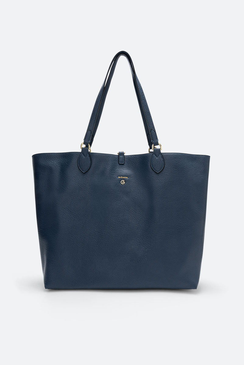 Plan.L D.Handle Reversibl PU/PVC Navy Blue/Aquamarine