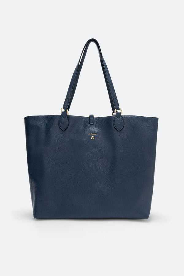 Plan.L D.Handle Reversibl PU/PVC Navy Blue/Aquamarine