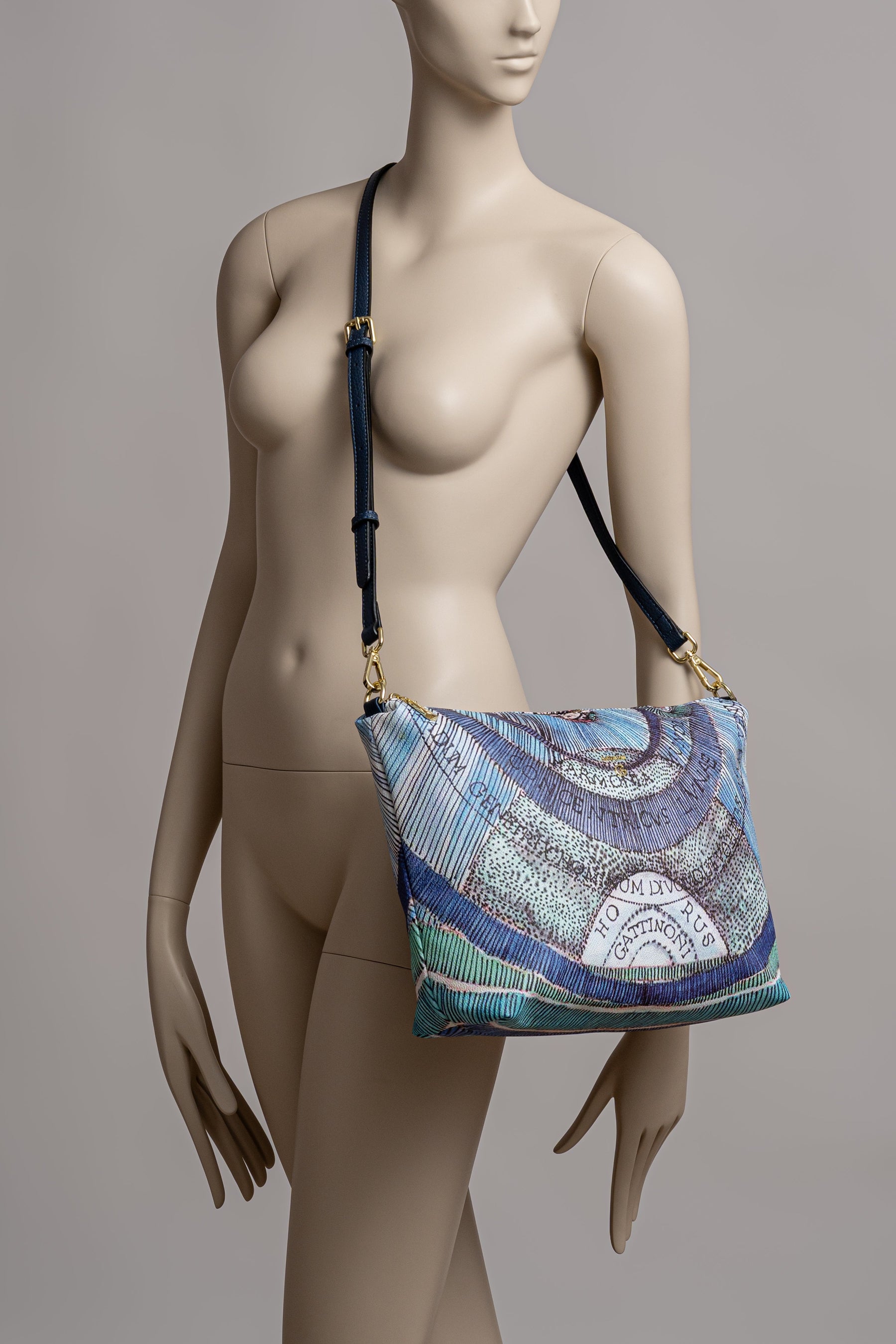 Reversible Navy and Planetarium Aquamarine Large