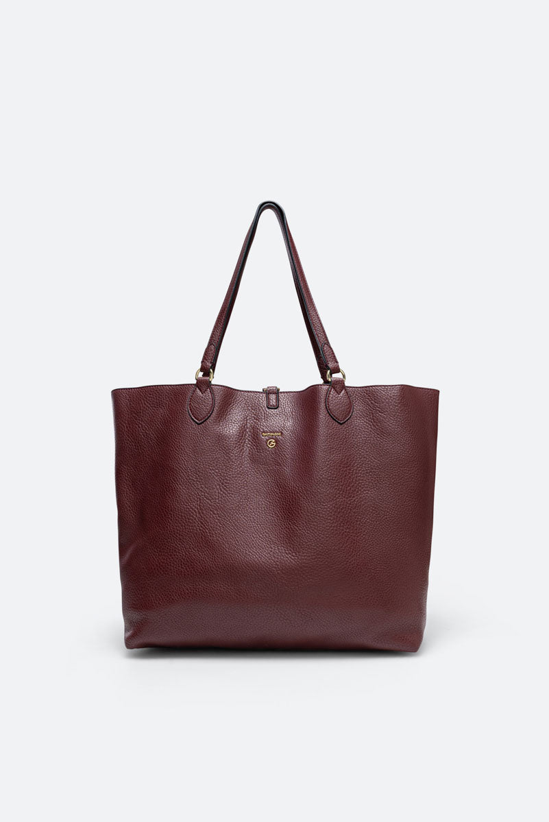 Planetarium Reversible Shoulder Bag in Wine