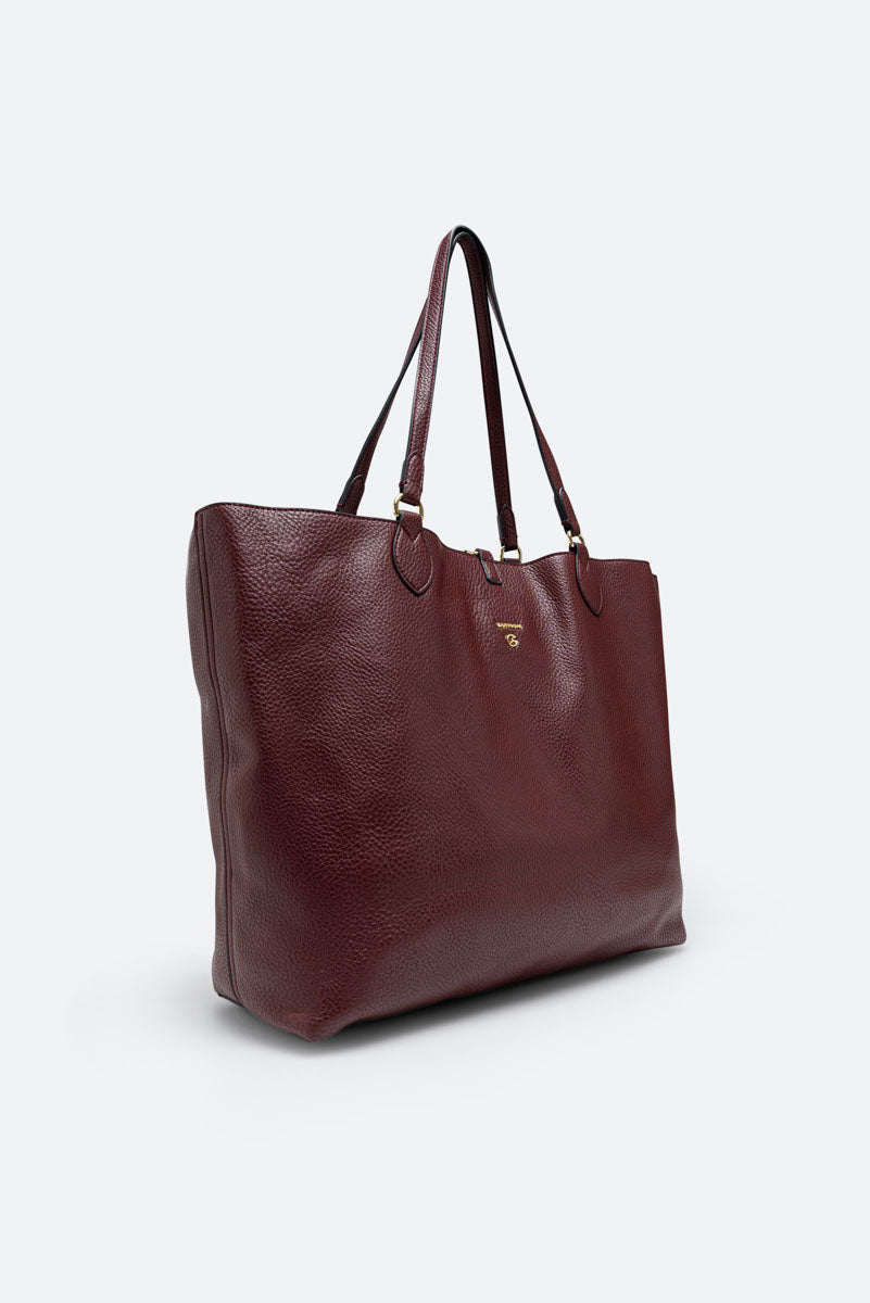 Planetarium Reversible Shoulder Bag in Wine