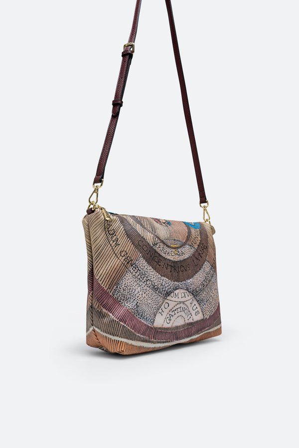 Planetarium Reversible Shoulder Bag in Wine