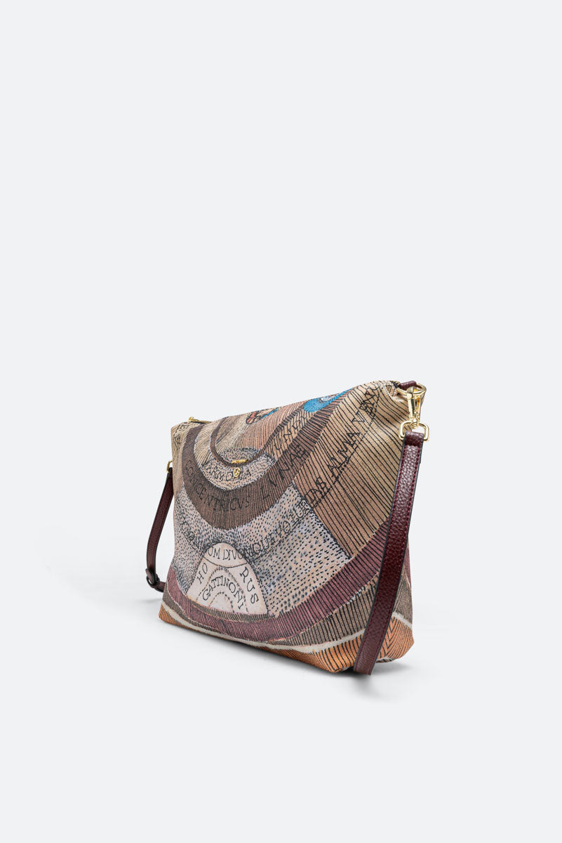 Planetarium Reversible Shoulder Bag in Wine