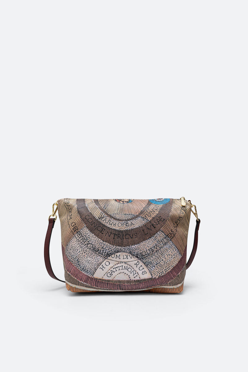 Planetarium Reversible Shoulder Bag in Wine