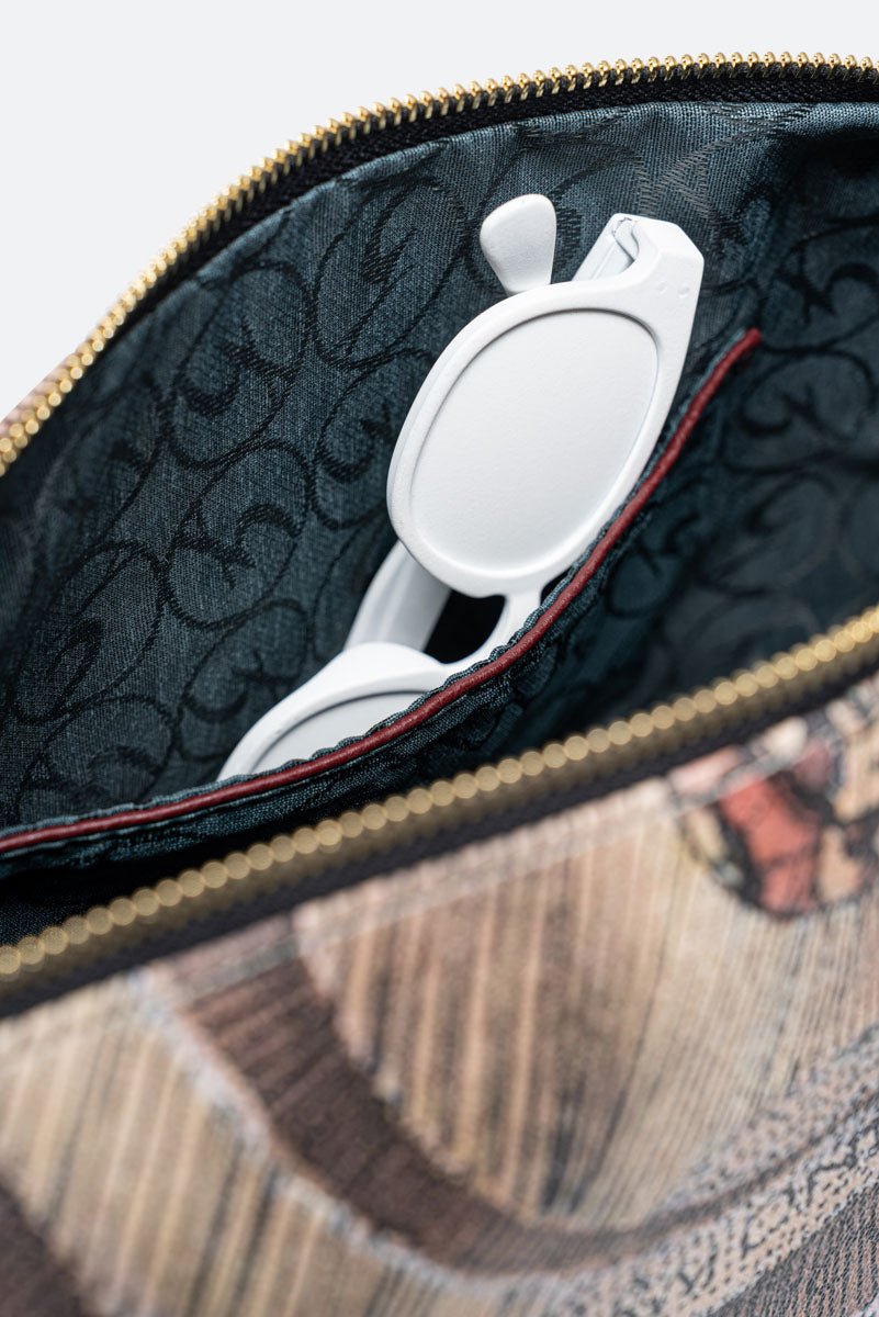 Planetarium Reversible Shoulder Bag in Wine