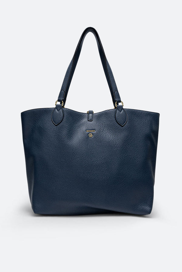 Plan.S D.Handle Reversibl PU/PVC Navy Blue/Aquamarine