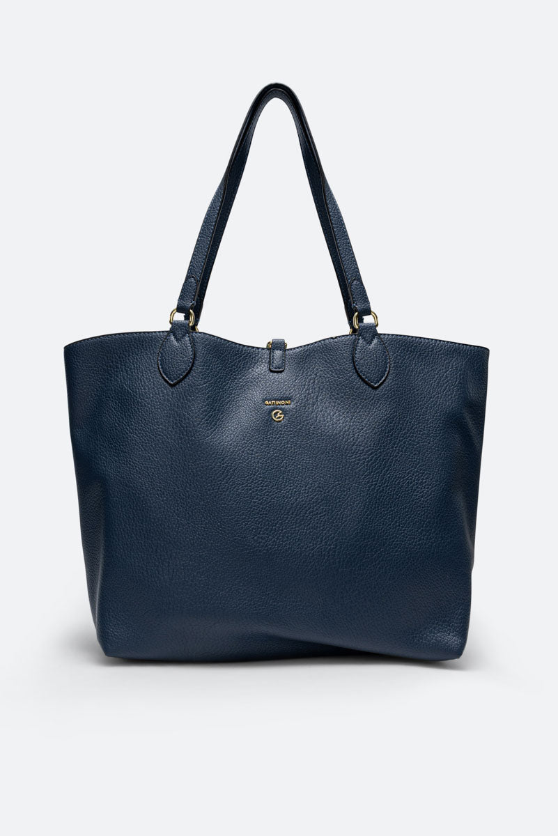 Plan.S D.Handle Reversibl PU/PVC Navy Blue/Aquamarine