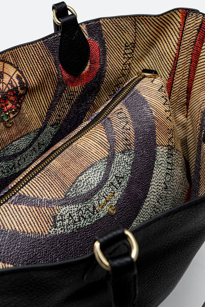 Small Shoulder Bag Planetarium Reversible Black