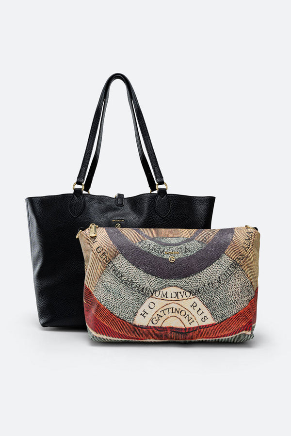 Small Shoulder Bag Planetarium Reversible Black