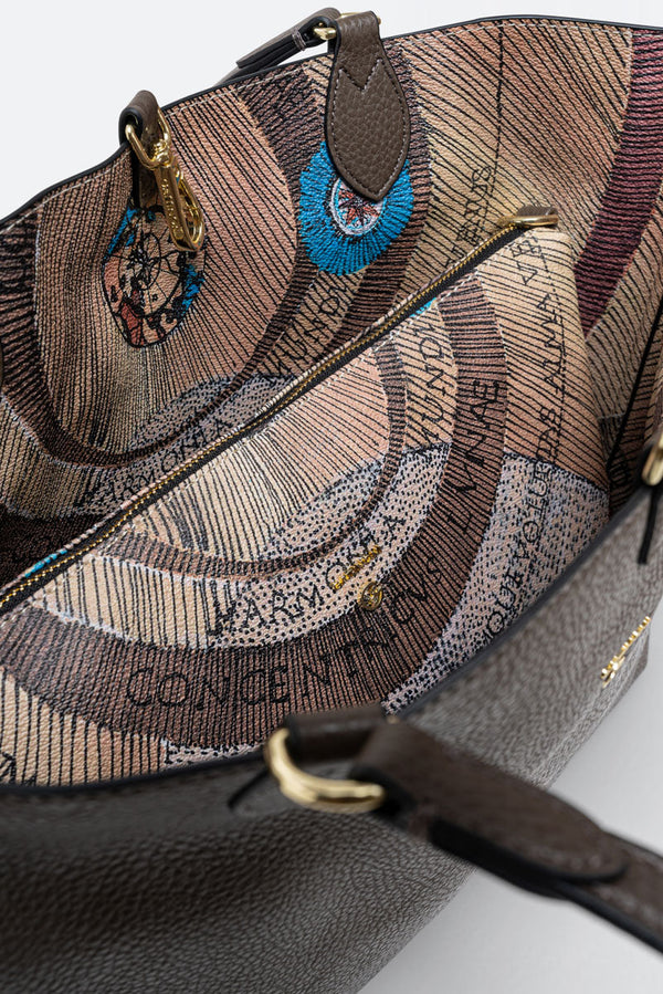 Small Shoulder Bag Planetarium Reversible Green