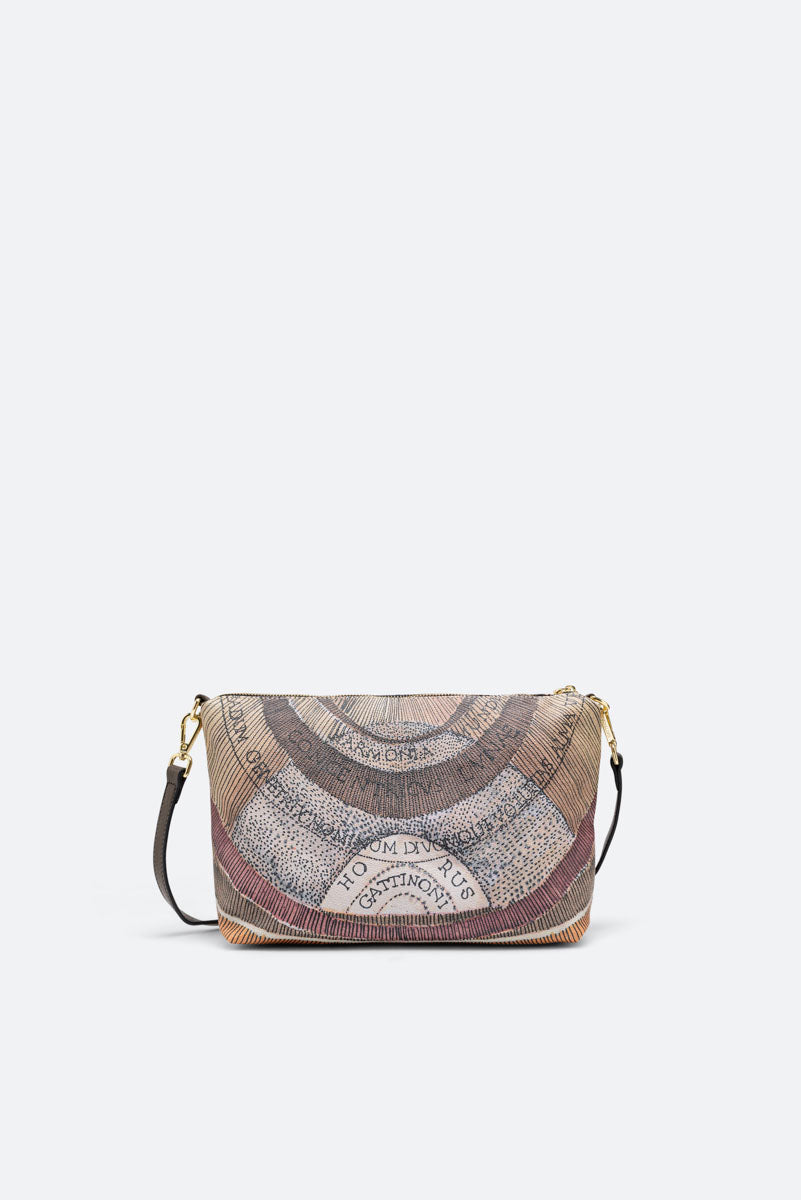 Borsa a spalla piccola Planetarium Reversible Verde