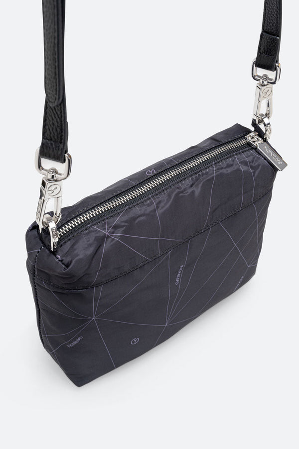 Small Reversible Shoulder Bag Planetarium Black