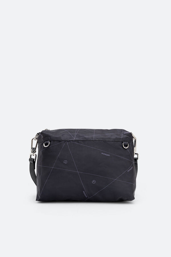 Small Reversible Shoulder Bag Planetarium Black
