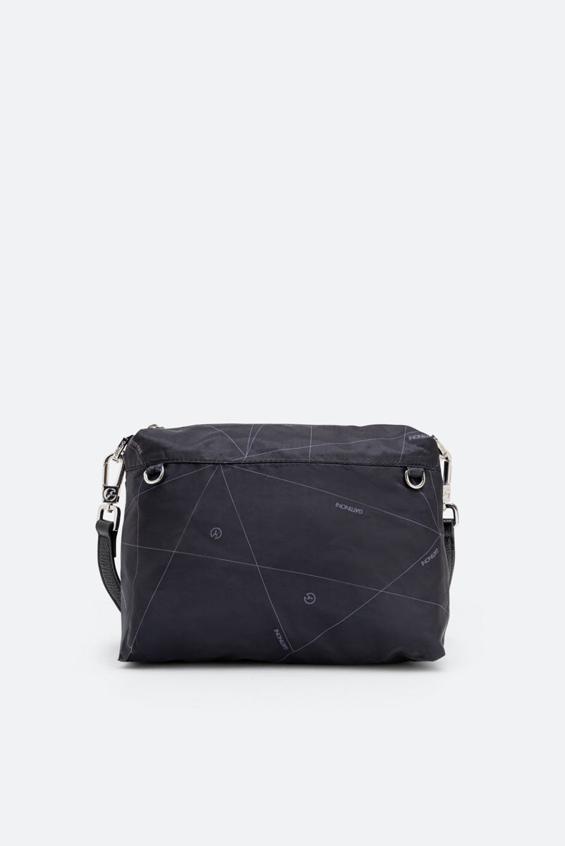 Small Reversible Shoulder Bag Planetarium Black