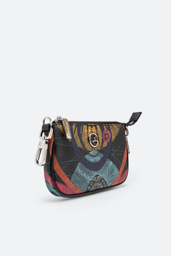 Small Reversible Shoulder Bag Planetarium Black