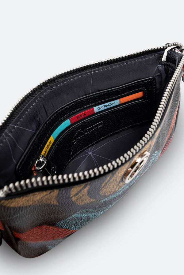 Small Reversible Shoulder Bag Planetarium Black