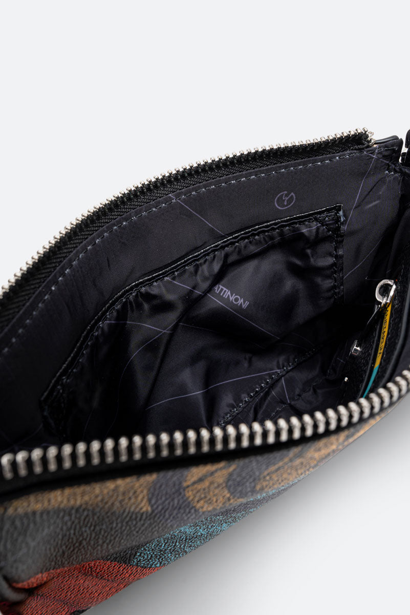 Small Reversible Shoulder Bag Planetarium Black