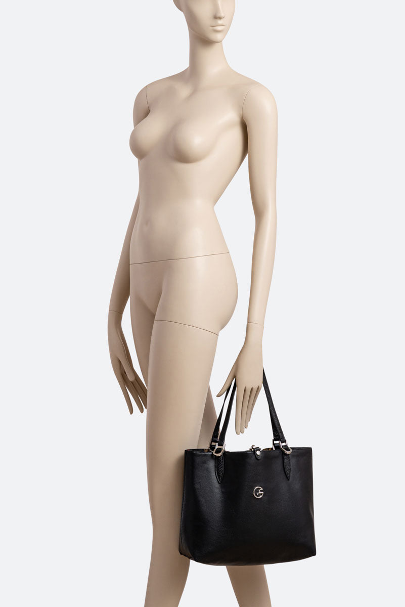 Small Reversible Shoulder Bag Planetarium Black