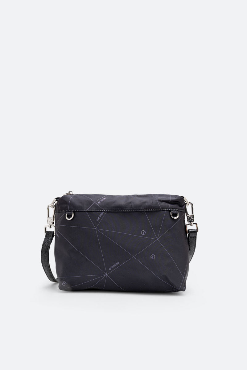 Borsa a spalla reversibile piccola Planetarium Black Rosso